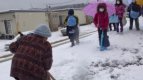 снежни бури в япония