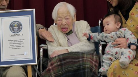 японка е най-възрастната жена в света